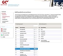 GKV-Hilfsmittelverzeichnis im Internet